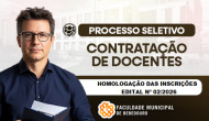Homologação das inscrições - Edital nº 02/2026