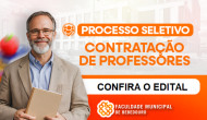 Faculdade Municipal abre Inscrições para Processo Seletivo de Professores