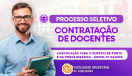 Convocação para Sorteio de Ponto e Cronograma – Edital nº 04/2026