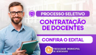 Faculdade Municipal abre inscrições para Processo Seletivo de Professores
