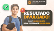 Divulgação do Resultado e da Classificação Geral do Vestibular/Proesb 2026 disponíveis nos murais
