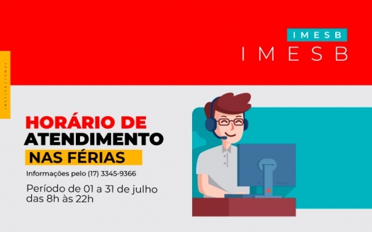 IMESB divulga horário de atendimento nas férias