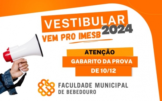 Vestibular 2024/2 –IMESB divulga gabarito oficial do vestibular vagas remanescentes