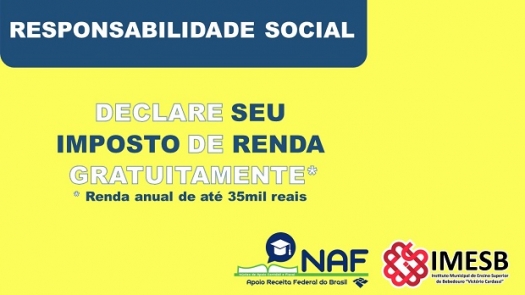 IMESB elabora Imposto de Renda para a comunidade, o atendimento começa na quarta-feira (21)