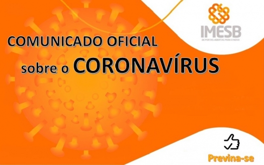 Comunicado oficial do IMESB sobre o Coronavírus