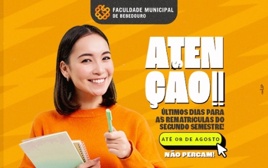 Rematrícula 2º Semestre de 2025