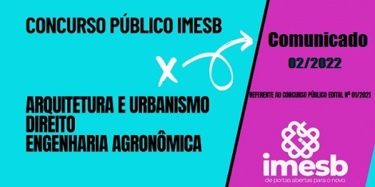 COMUNICADO: Concurso Público Edital nº 01/2021