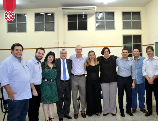 Presidente do CEE com a direção e coordenadores de cursos do IMESB