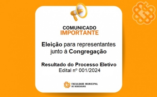 Resultado do Processo Eletivo da Congregação nº 01/2024