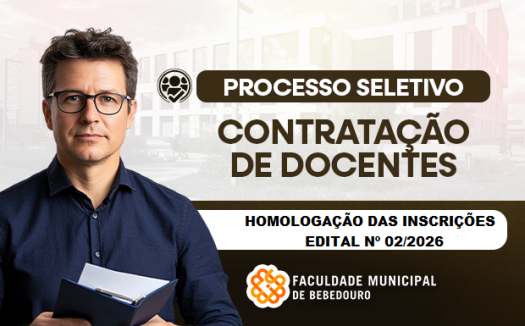 Homologa&ccedil;&atilde;o das inscri&ccedil;&otilde;es - Edital n&ordm; 02/2026