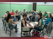 Vivência no 1° ano de Comunicação Social, coordenada pela professora Marielis Prates Fachine