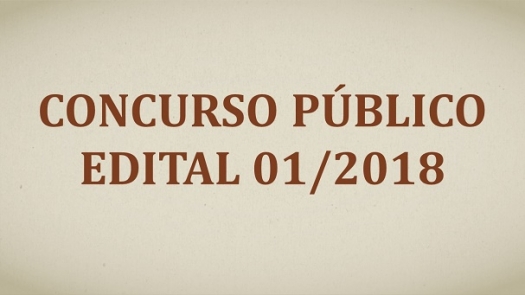 Concurso Público Técnico-Administrativo 01/2018