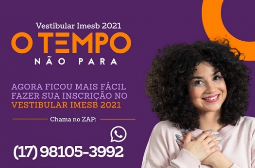 Vestibular 2021: IMESB disponibiliza número de WhatsApp