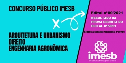 Concurso Público nº 01/2021: Resultado da prova escrita