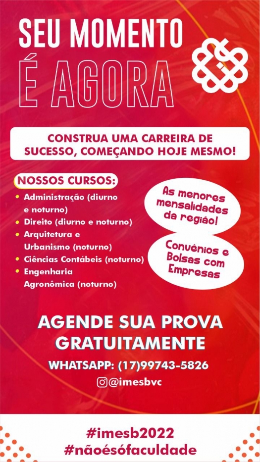 Inscrições para Vestibular Agendado continuam