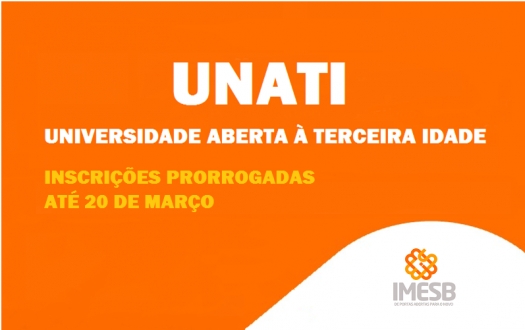 IMESB prorroga inscrições para o Programa Universidade Aberta à terceira Idade
