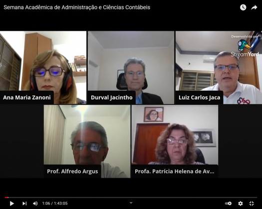 Semana de Administração e Ciências Contábeis – Durval Carvalho Avila Jacintho | 20/10