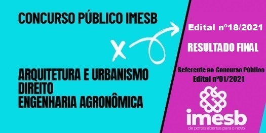 Concurso Público 01/2021: Resultado final