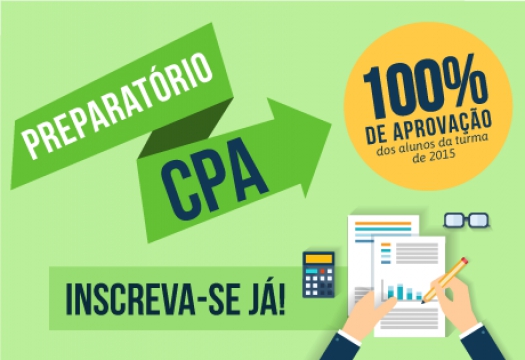 Inscrições abertas para o curso preparatório para certificação CPA-10 da ANBIMA