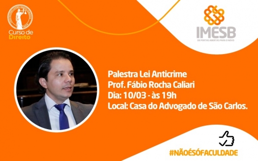Coordenador do Curso de Direito do IMESB ministra palestra na OAB de São Carlos