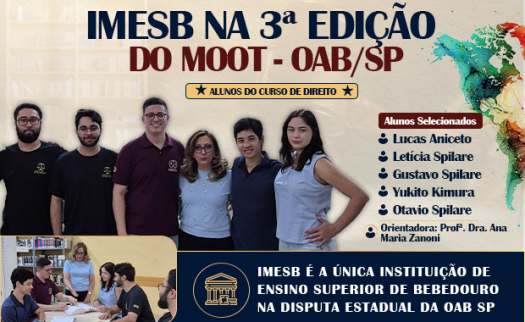 Curso de Direito do IMESB &eacute; classificado em competi&ccedil;&atilde;o estadual de Direitos Humanos