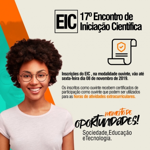 Encontro de Iniciação Científica do IMESB: inscrições na modalidade ouvinte segue até sexta-feira (08/11)