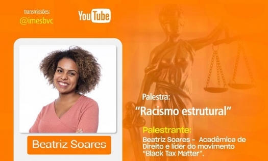Curso de Direito promove palestra online e gratuita para debater o racismo estrutural