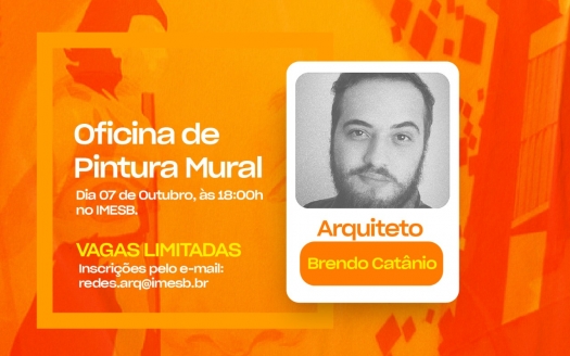 Semana Acadêmica de Arquitetura e Urbanismo promove oficina de pintura mural