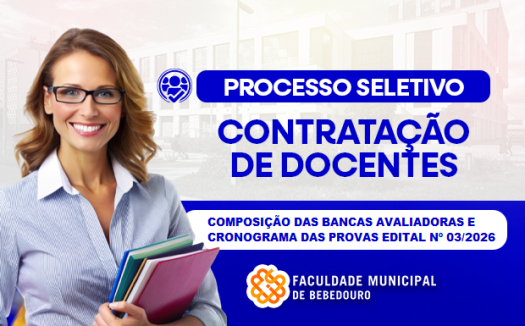 Divulga&ccedil;&atilde;o da Banca Avaliadora e do Cronograma &ndash; Edital n&ordm; 03/2026