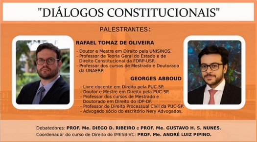 Direito do IMESB promove debate sobre ‘Diálogos Constitucionais’