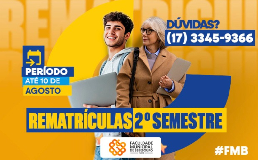 Rematr&iacute;culas &ndash; 2&ordm; Semestre de 2026