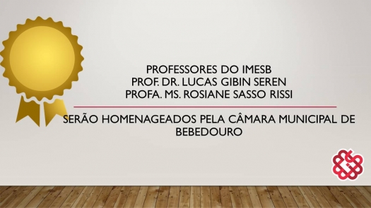 Professores do IMESB serão homenageados pela Câmara Municipal
