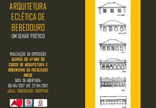 Alunos de Arquitetura e Urbanismo do IMESB expõem trabalhos no Bebedouro Shopping