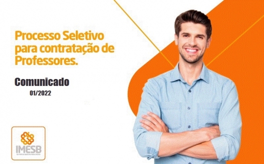COMUNICADO: Processo Seletivo Simplificado Edital nº 01/2022
