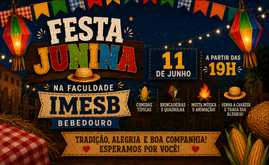 Festa Junina na Faculdade Municipal de Bebedouro ter&aacute; entrada gratuita, atra&ccedil;&otilde;es musicais, comidas t&iacute;picas e torneio de truco