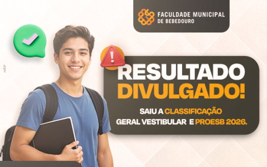 Divulgação do Resultado e da Classificação Geral do Vestibular/Proesb 2026 disponíveis nos murais