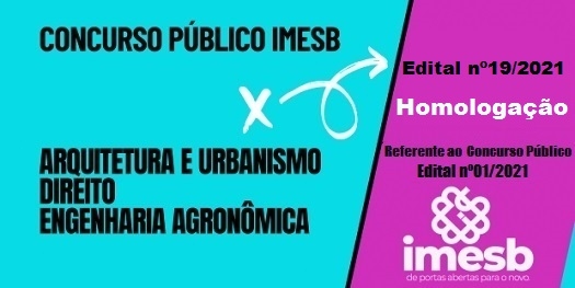 Concurso Público 01/2021: Homologação do resultado