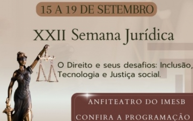 Direito promove Semana Jurídica aberta à comunidade e com encontro de egressos