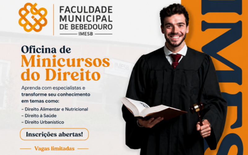Inscrições Abertas para Oficina de Minicursos do Direito