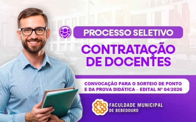 Convocação para Sorteio de Ponto e Cronograma – Edital nº 04/2026
