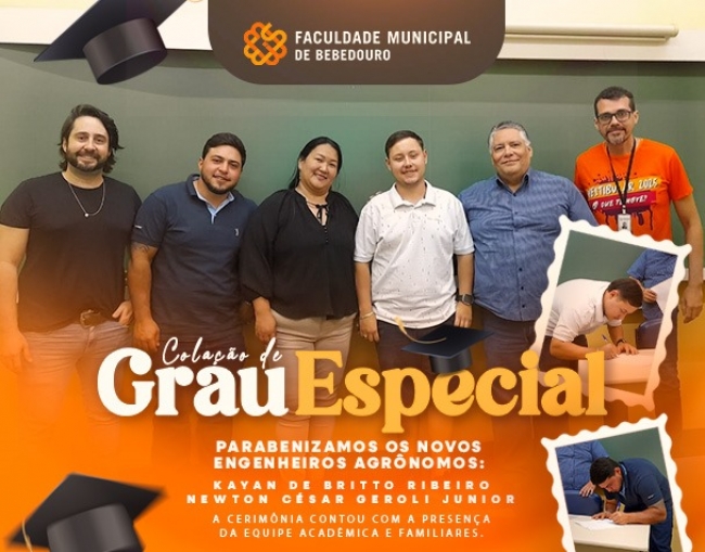 Engenharia Agronômica: Colação de Grau Especial marca nova etapa para formandos
