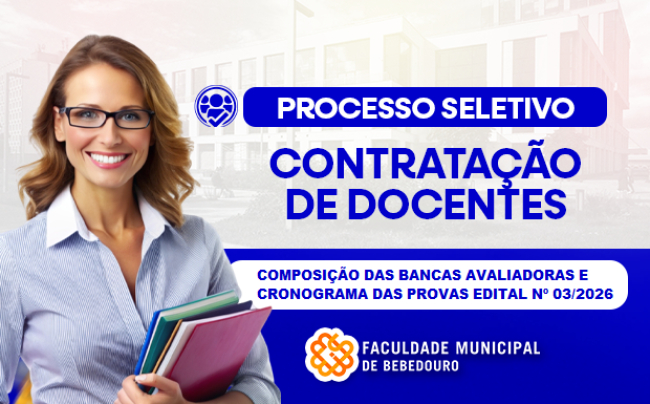 Divulgação da Banca Avaliadora e do Cronograma – Edital nº 03/2026