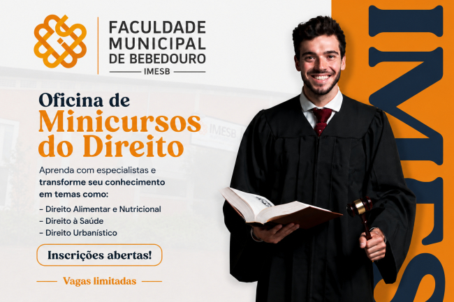 Inscrições Abertas para Oficina de Minicursos do Direito