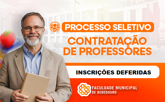 Homologação das inscrições – Edital nº 01/2026